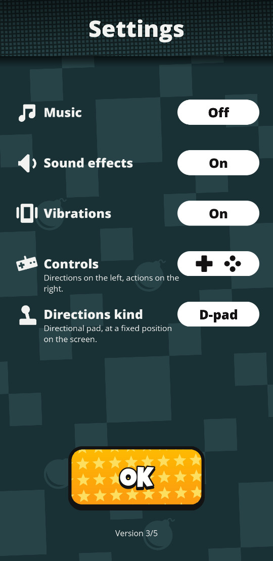 Écran des paramètres